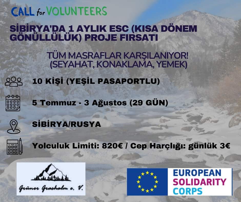 ACİL Rusya’da 1 Ay ESC Gönüllülük Projesi