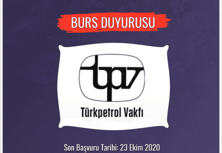 AYLIK 3000 TL Türk Petrol Vakfı Lisans Bursu
