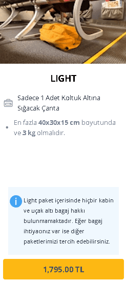 Pegasus Lite bilet kuralları nasıl olacak ?