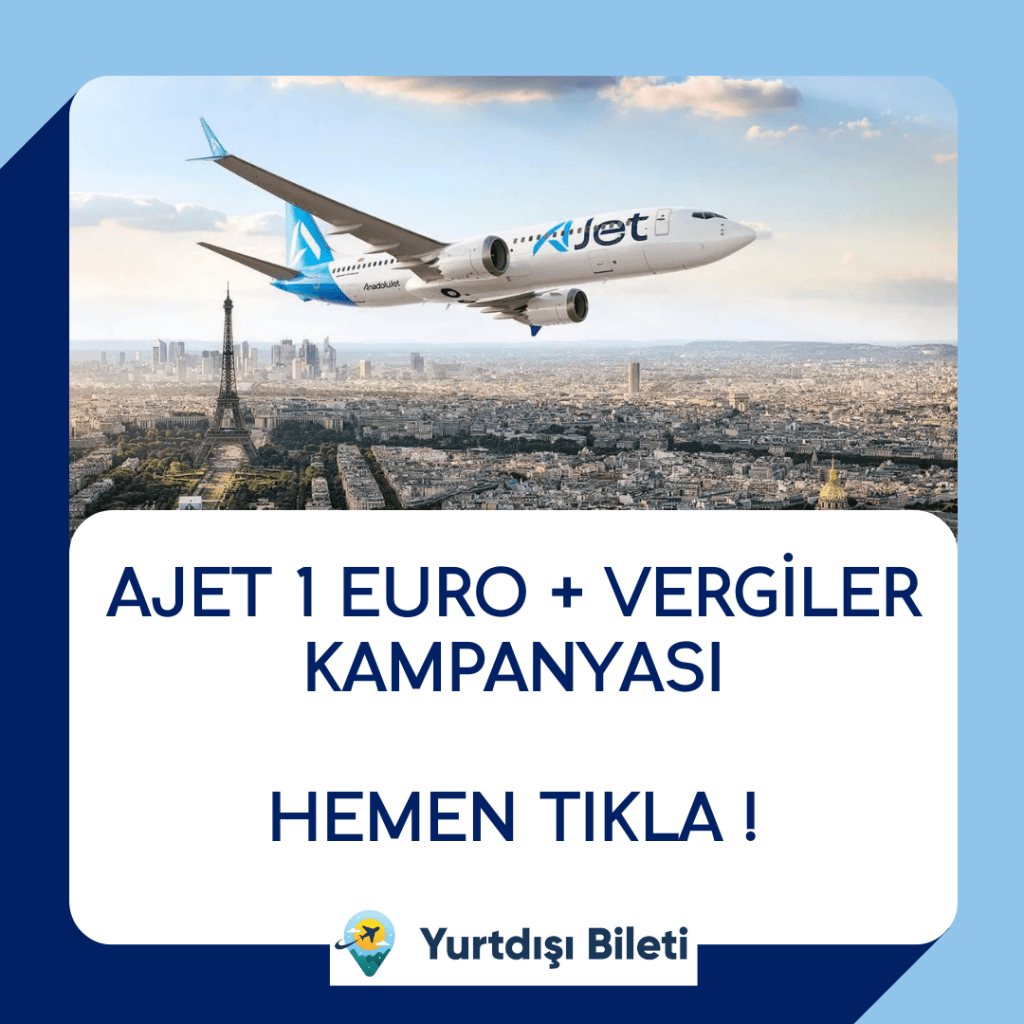 AJET 1 Euro + Vergiler Kampanyası, Anadolu jet 1 euro+ vergiler kampanyası, anadolu jet 1 dolar + vergiler kampanyası, ajet 1 dolar + vergiler kampanyası, ajet 1 dolar + vergiler kampanyası, AJET 1 Euro + Vergiler Kampanyası Kural & Koşullar, AJET 1 Euro kampanyası tarihleri nedir ? A Jet 1 Euro + Vergiler kampanyası uçuş tarihleri ne zaman ? AJET 1 Euro + Vergiler Kampanyası yurtdışı nasıl bilet alınır ?