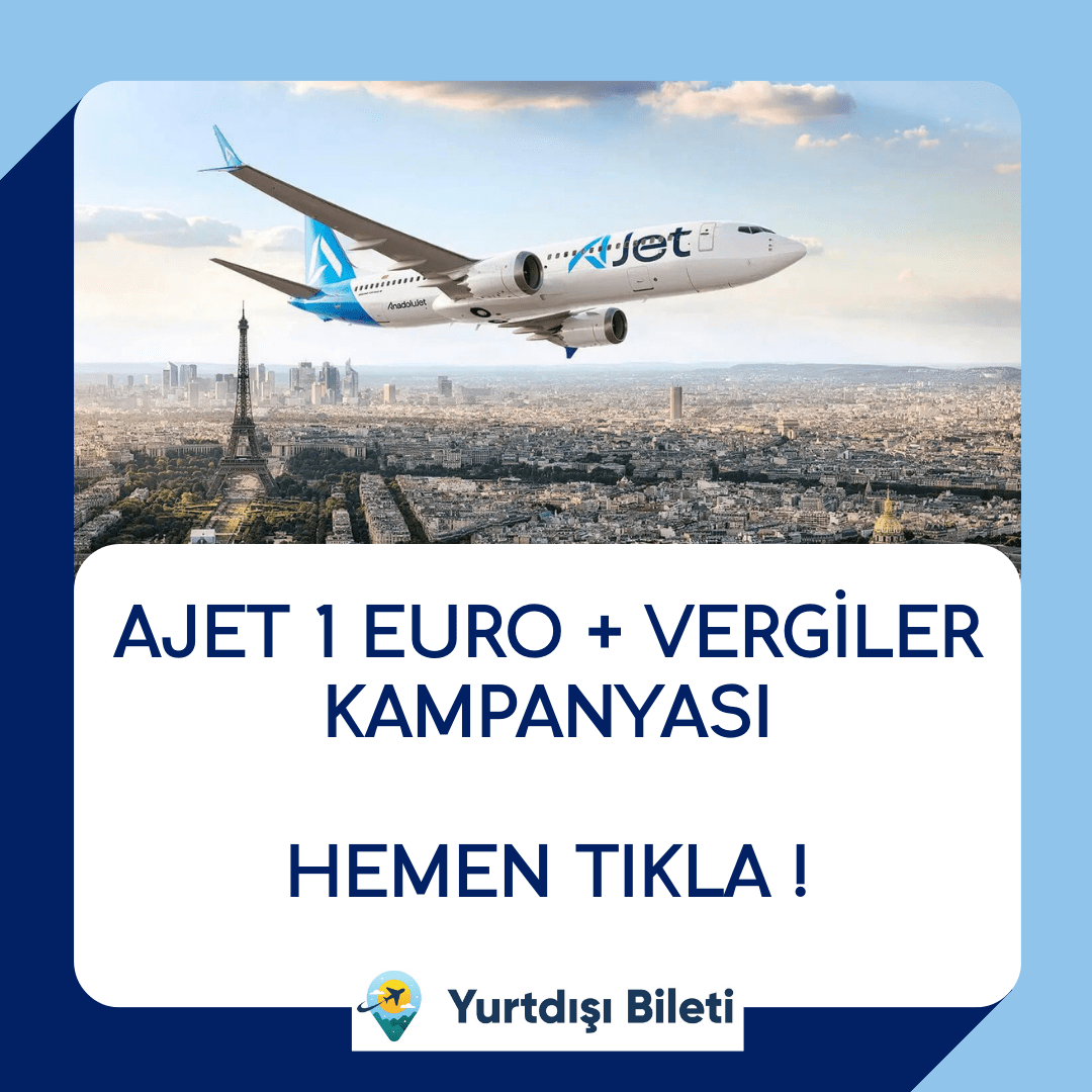 AJET 1 Euro + Vergiler Kampanyası, Anadolu jet 1 euro+ vergiler kampanyası, anadolu jet 1 dolar + vergiler kampanyası, ajet 1 dolar + vergiler kampanyası, ajet 1 dolar + vergiler kampanyası, AJET 1 Euro + Vergiler Kampanyası Kural & Koşullar, AJET 1 Euro kampanyası tarihleri nedir ? A Jet 1 Euro + Vergiler kampanyası uçuş tarihleri ne zaman ? AJET 1 Euro + Vergiler Kampanyası yurtdışı nasıl bilet alınır ?