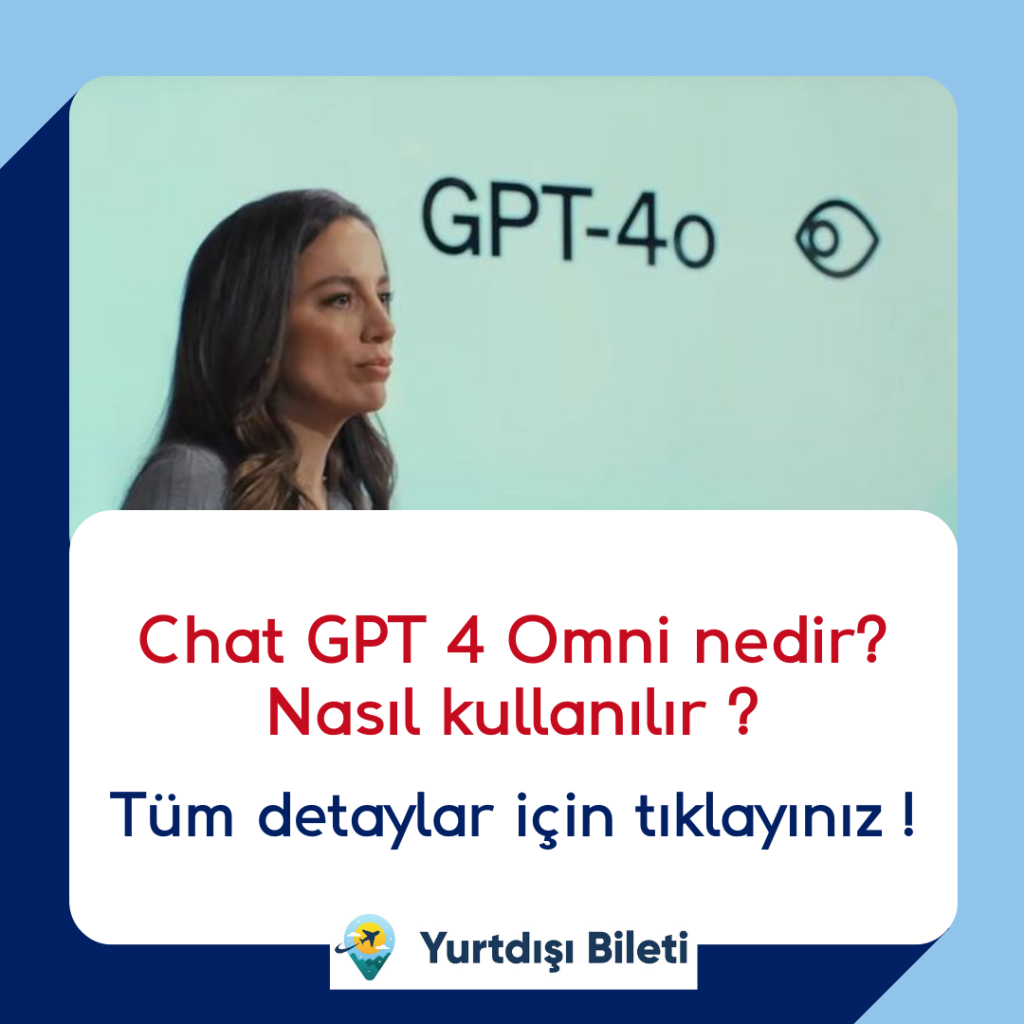 Chat GPT 4 Omni nedir  Nasıl kullanılır ? Chat GPT 4 Omni Yetenekleri Gerçek Zamanlı Çeviri Gelişmiş Ses Tanıma GPT-4o ücretsiz mi olacak? GPT-4o'nun eski modellerden farkı nedir? Görsel ve Sesli Etkileşimler 
