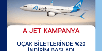 AJET Yüzde 20 İndirimli Uçak Bileti Kampanyası
