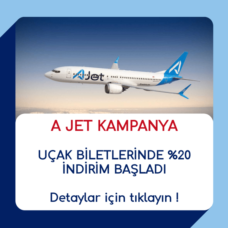 AJET Yüzde 20 İndirimli Uçak Bileti Kampanyası