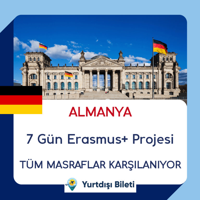 Almanya 7 Günlük Erasmus+ Projesi katılımcı arıyor ! Proje kapsamında uçak bileti konaklama ve yemek masraflarınız karşılanıyor !