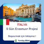 İtalya 5 Günlük Erasmus+ Projesi