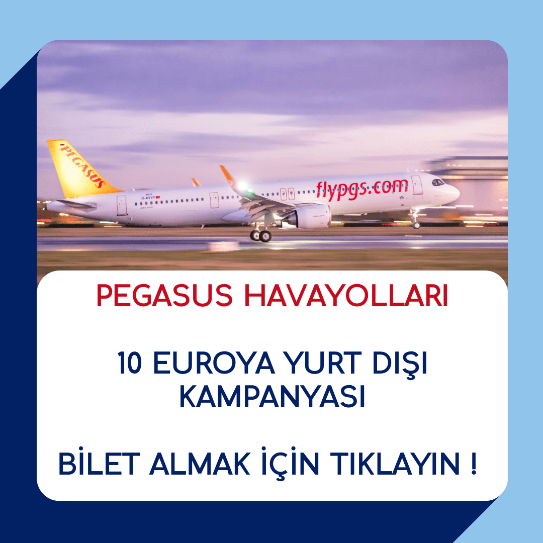 Pegasus 10 Euro Uçak Bileti Kampanyası