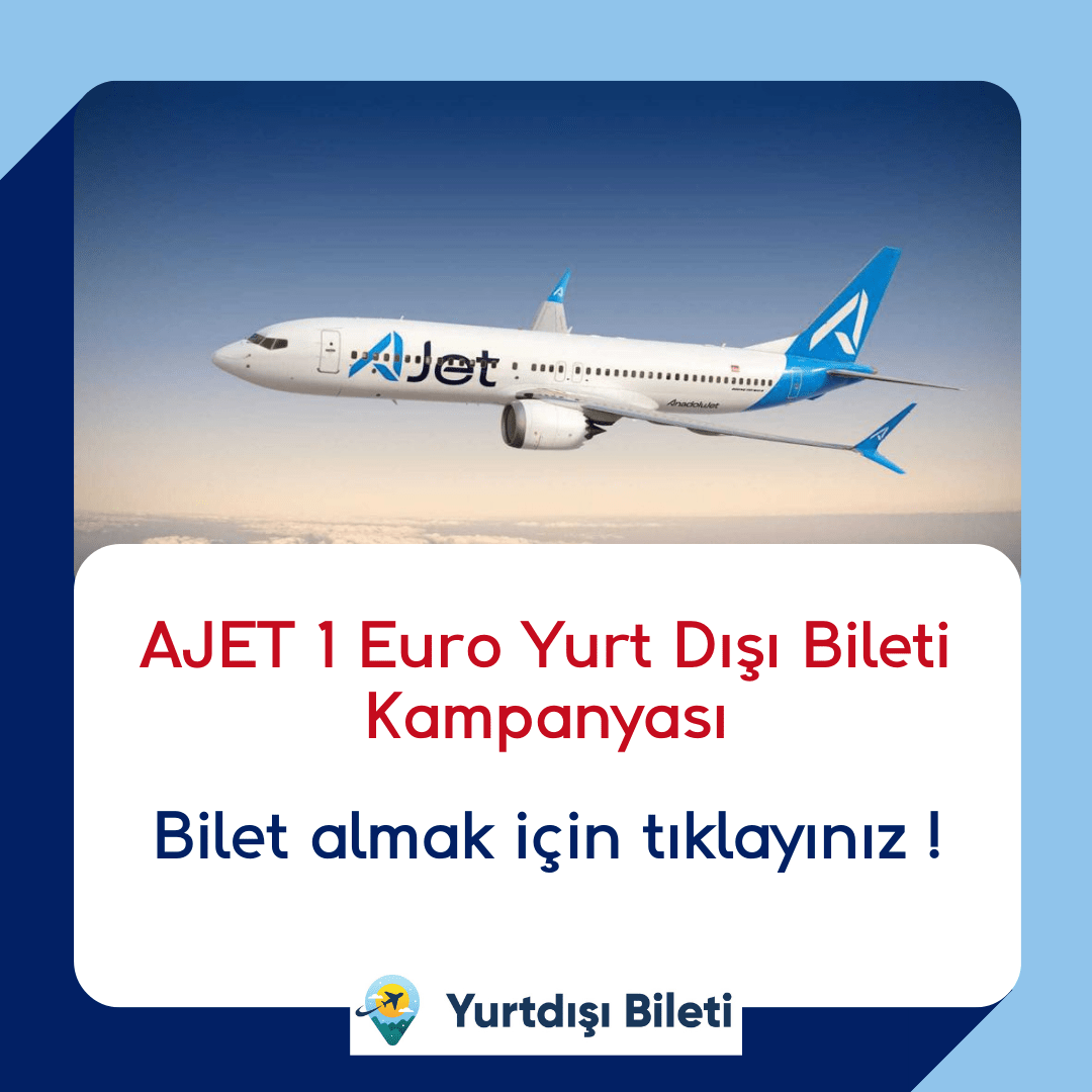 Ajet 1 Euro Yurt Dışı Bileti Kampanyası