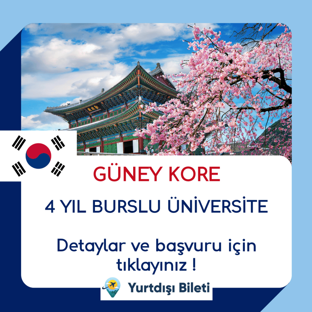 KORE KAIST 4 Yıl Burslu Üniversite Fırsatı
