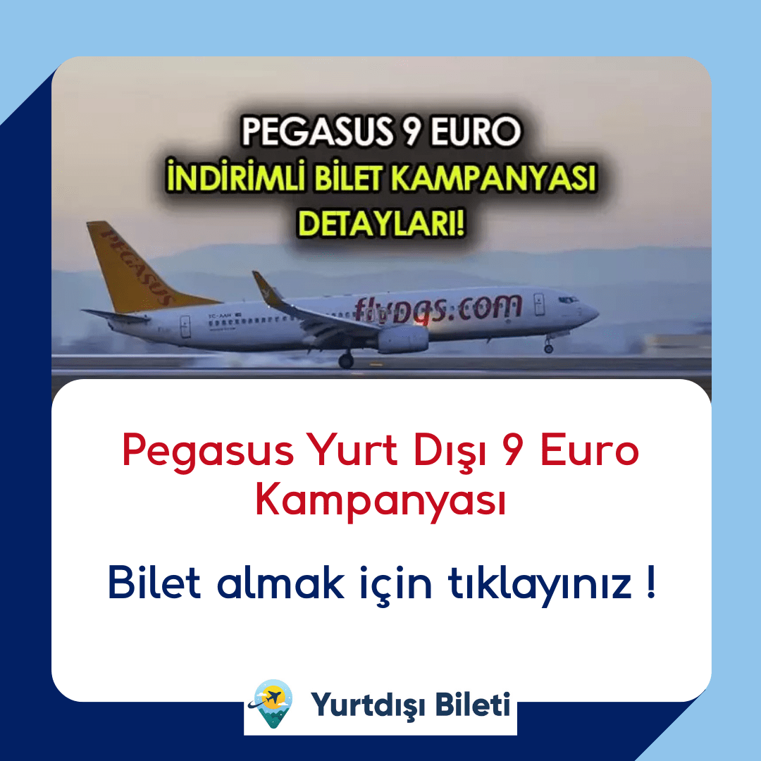 Pegasus Yurt Dışı 9 Euro Kampanyası
