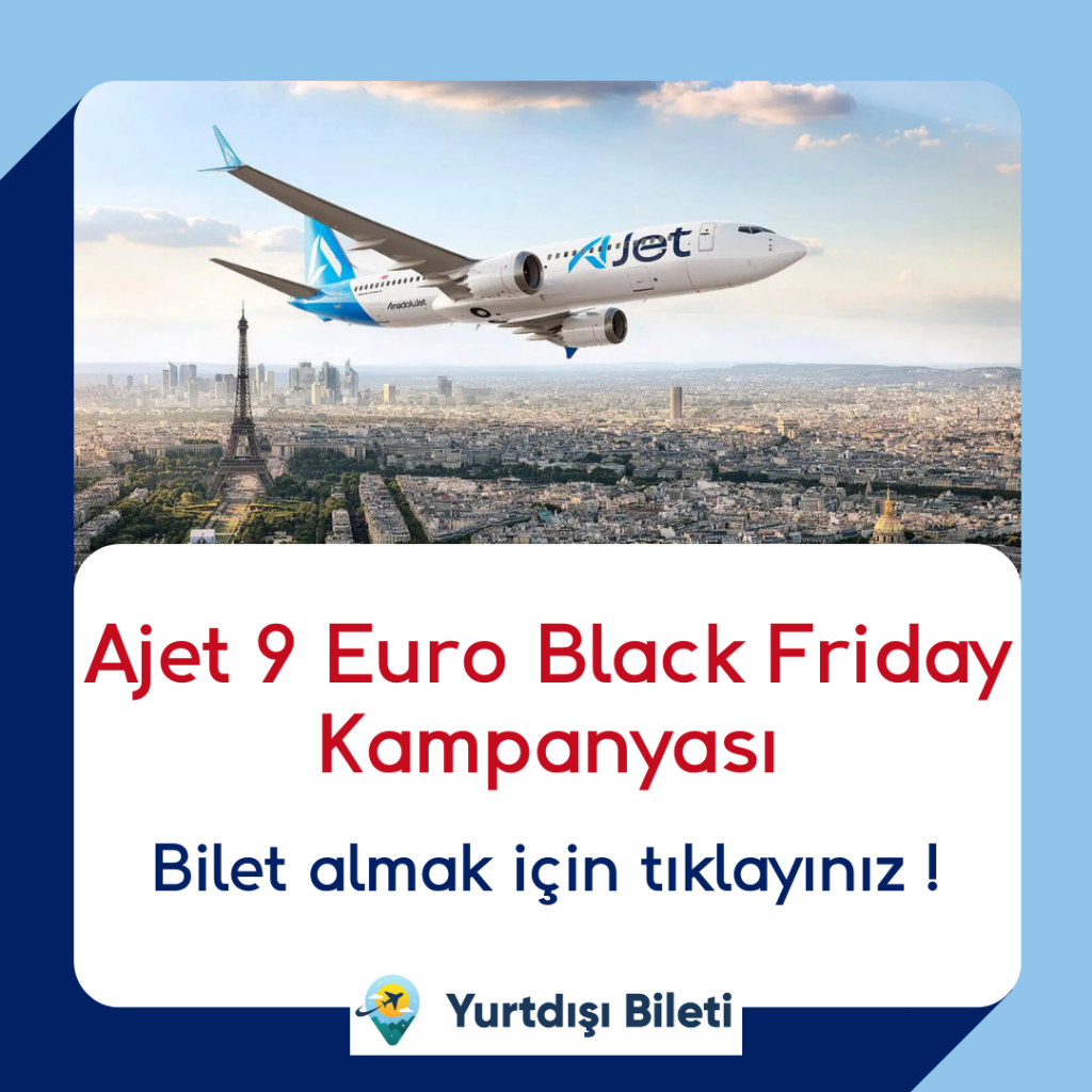 Ajet Black Friday 9 Euro Kampanyası