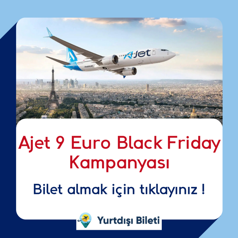 Ajet Black Friday 9 Euro Kampanyası
