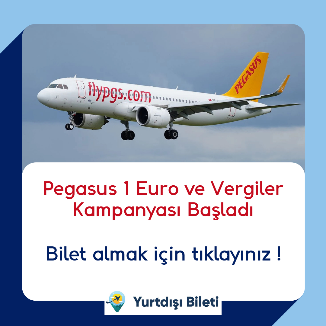 Pegasus 1 Euro ve Vergiler Kampanyası Başladı