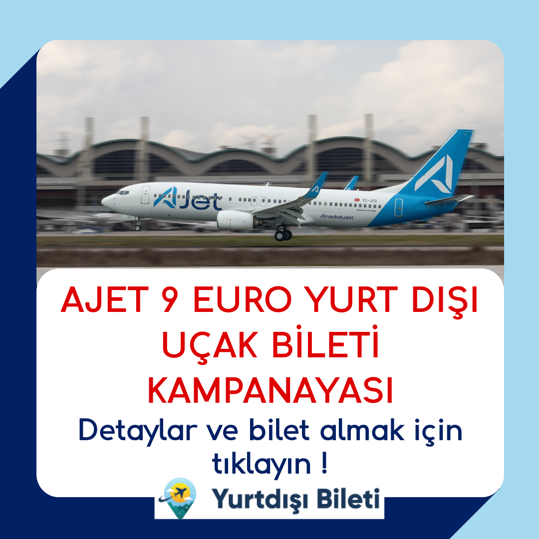 Ajet 9 euro yurtdışı kampanyası