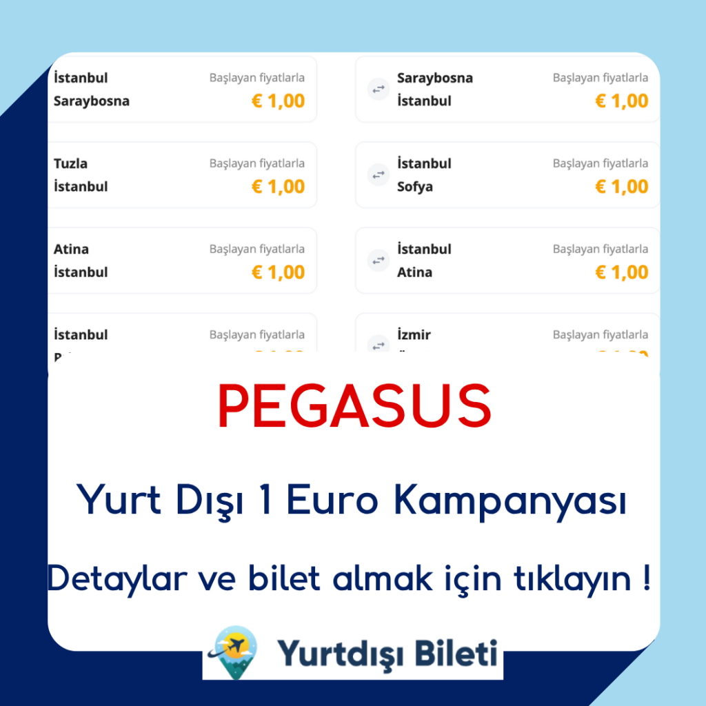 Pegasus Yurt Dışı 1 Euro Kampanyası