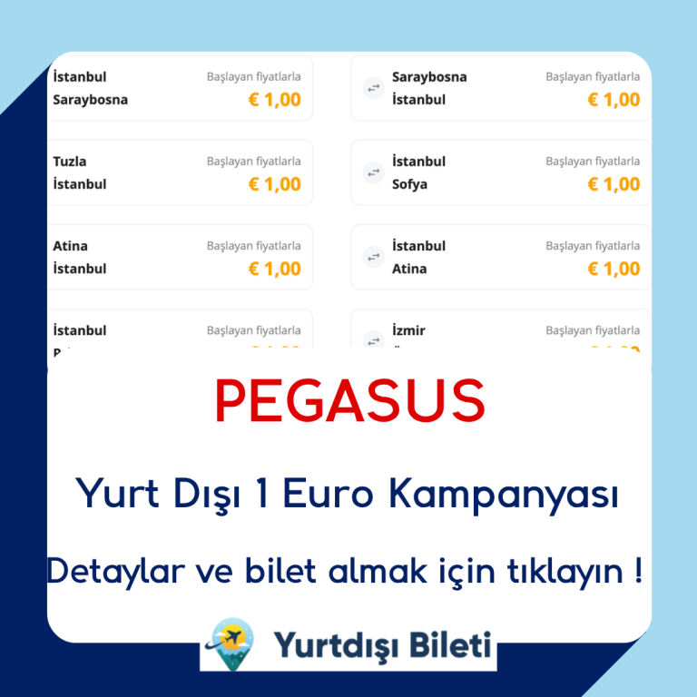 Pegasus Yurt Dışı 1 Euro Kampanyası