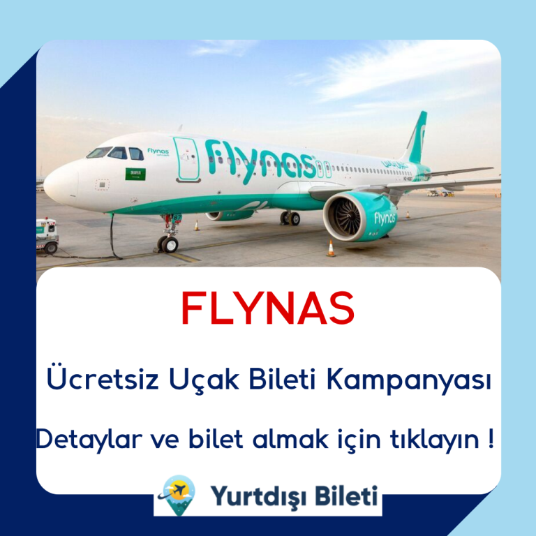 Flynas Ücretsiz Uçak Bileti Çekilişi