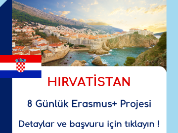 Hırvatistan 8 Günlük Erasmus+ Projesi
