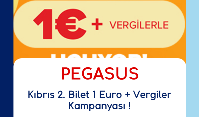 Pegasus Kıbrıs 1 Euro Kampanyası Pegasus Kıbrıs 1 Euro Kampanyası
