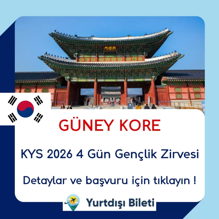 Güney Kore 4 Gün Gençlik Zirvesi KYS 2026