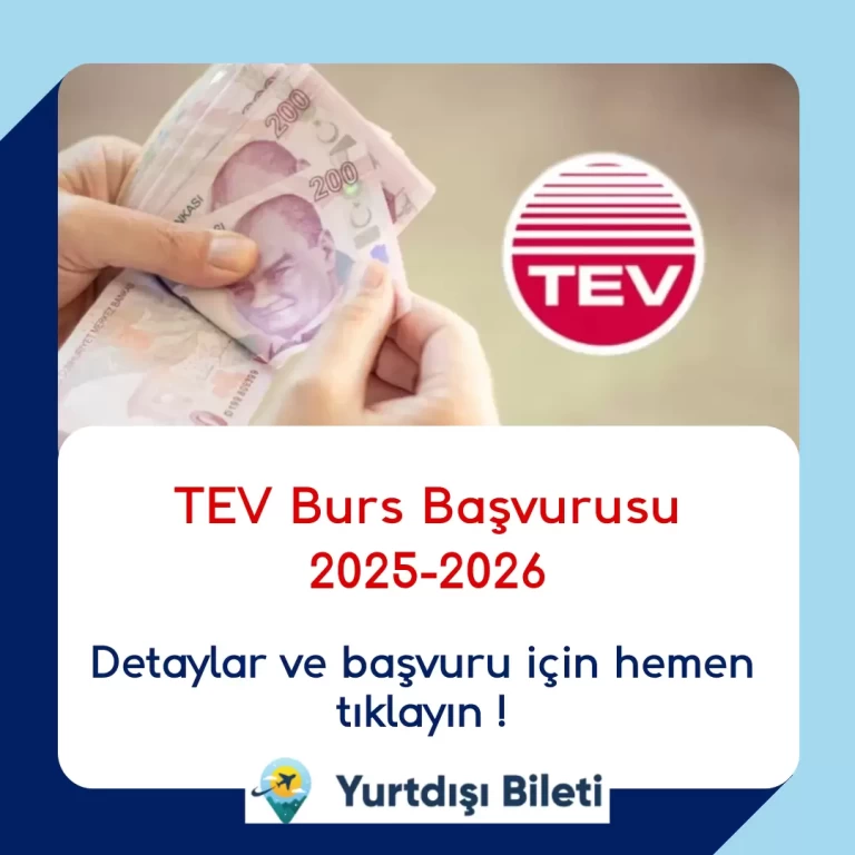 TEV Burs Başvurusu 2025 2026