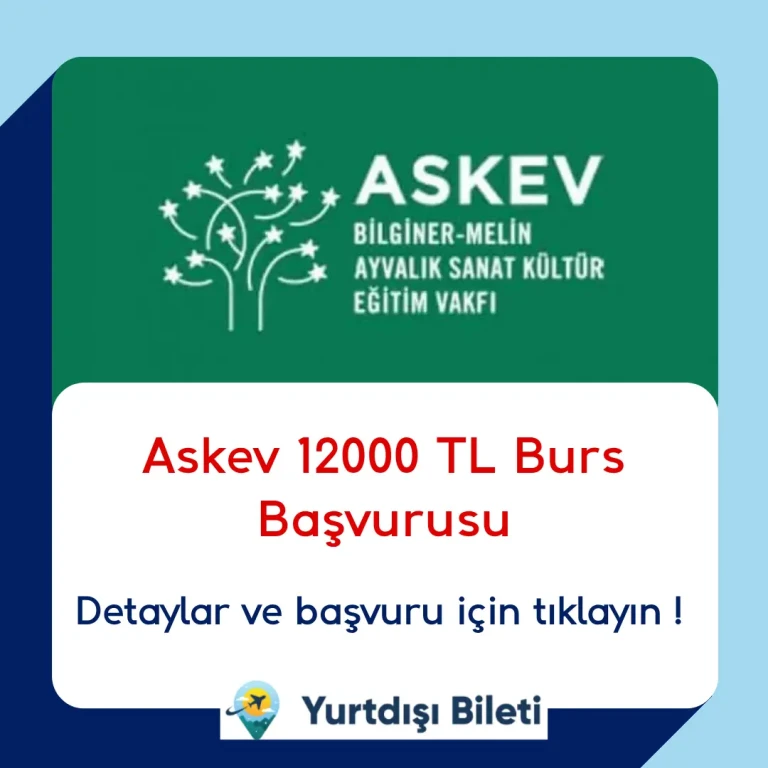 Askev 12000 TL Burs Başvurusu