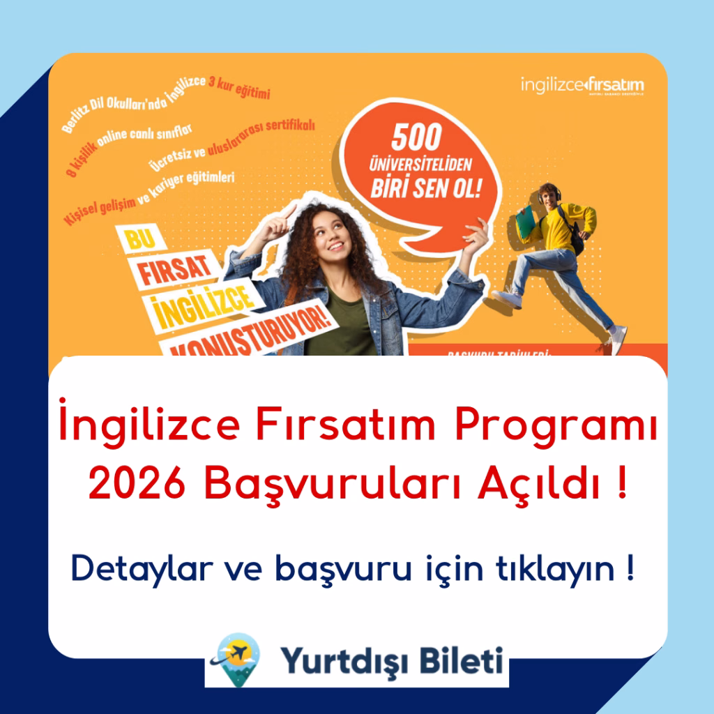 İngilizce Fırsatım Programı 2026 Başvuruları Açıldı !