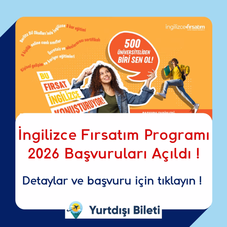 İngilizce Fırsatım Programı 2026 Başvuruları Açıldı !