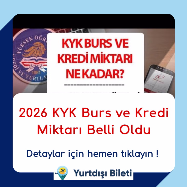2026 KYK Burs ve Kredi Miktarı Belli Oldu