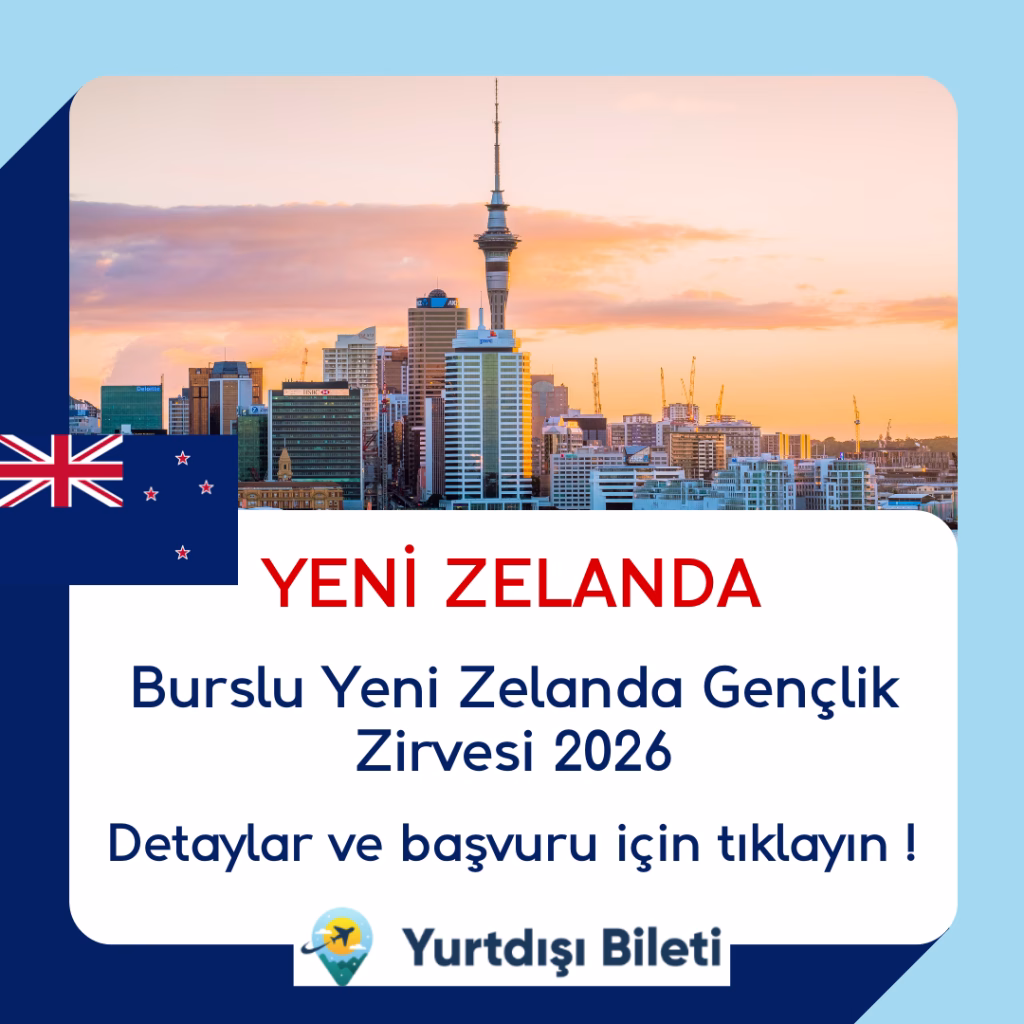 Burslu Yeni Zelanda Gençlik Zirvesi 2026