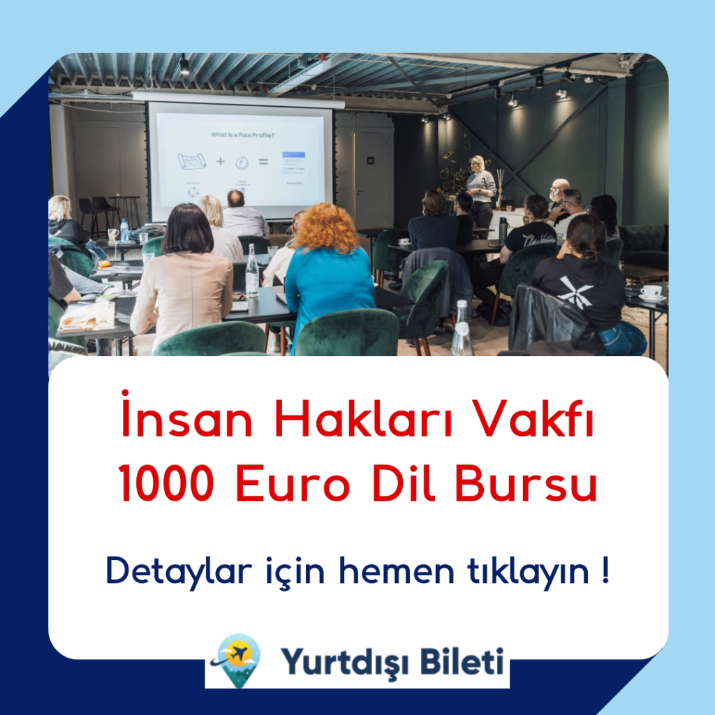 İnsan Hakları Vakfı 1000 Euro Dil Bursu