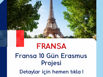 Fransa 10 Gün Erasmus Projesi