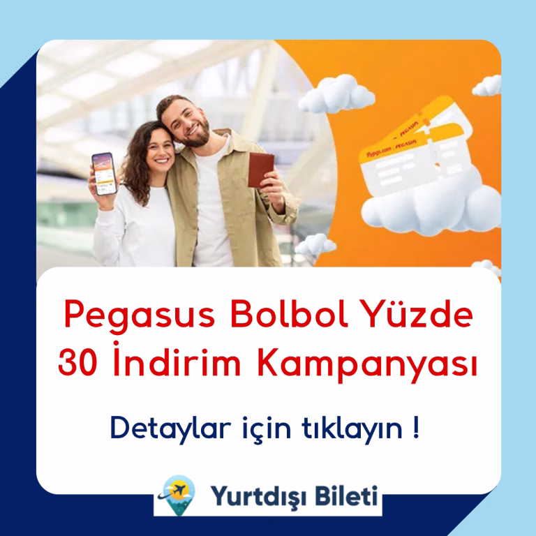 Pegasus Bolbol Yüzde 30 İndirim Kampanyası