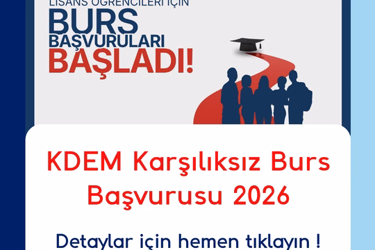 KDEM Karşılıksız Burs Başvurusu 2026