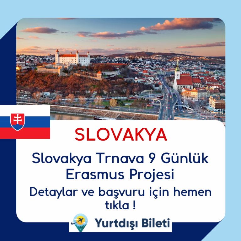 Slovakya Trnava 9 Günlük Erasmus Projesi