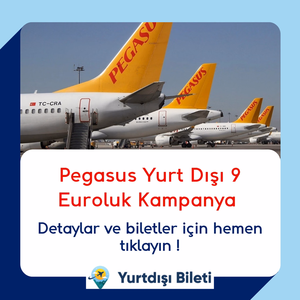 Pegasus Yurt Dışı 9 Euroluk Kampanya