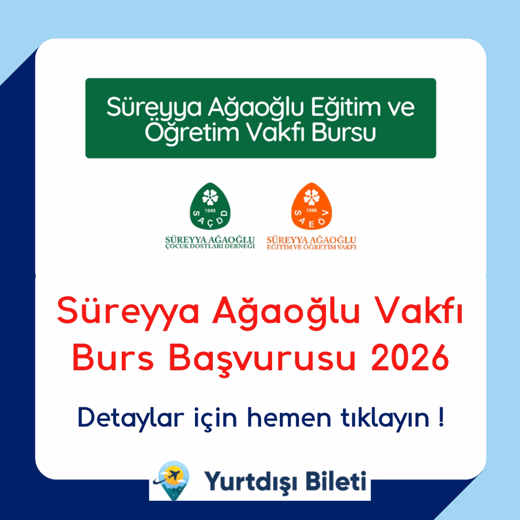 Süreyya Ağaoğlu Vakfı Burs Başvurusu 2026