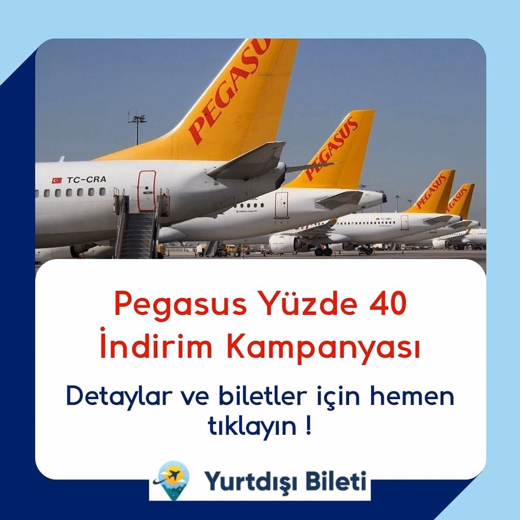 Pegasus Yüzde 40 İndirim Kampanyası